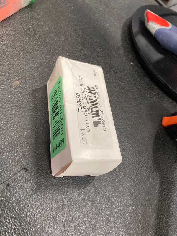 Photo 1 of **MISSING KEY,HARDWARE AND BRACKET**Bolt 7023480 Replacement Toolbox Lock Cylinder with GM Center Cut Keys - Only Works with Bolt Toolbox Retrofit Kit #7023547