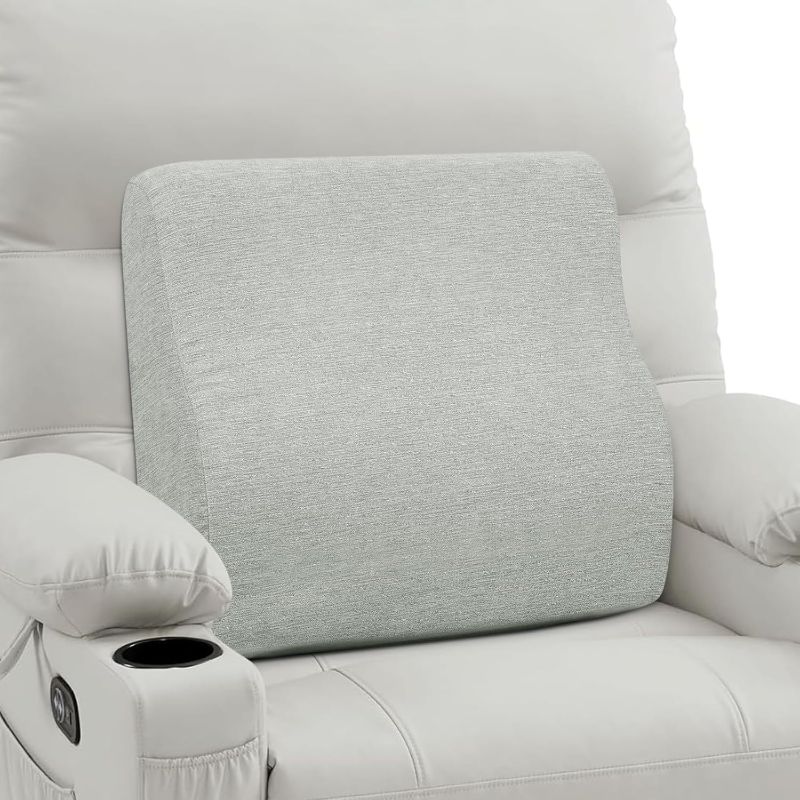 Photo 1 of **LIGHT BROWN**TANYOO Back Support Pillow for Recliner Dual Layer Lumbar Support Pillow with Gel Memory Foam Ergonomic Orthopedic Lumbar Cushions for Elderly Lower Back...BROWN 