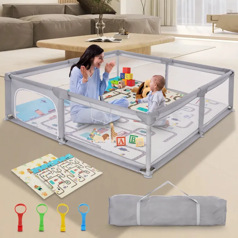 Photo 1 of 
Hero image 0 of XDMTWLKJ 79"x71" Large Baby Playpen with Mat for Kid Boys Girls Toddler Infant Play Yard Fence, 0 of 8





XDMTWLKJ 79"x71" Large Baby Playpen with Mat for Kid Boys Girls Toddler Infant Play Yard Fence
