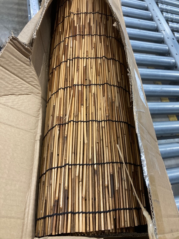 Photo 1 of FENRUNXU Natural Bamboo Reed Fence,6FT X 16.4FT Reed Fencing Bamboo Fencing 6FT High Outdoor Privacy Reed Screening for Garden,Balcony,Backyard,Patio