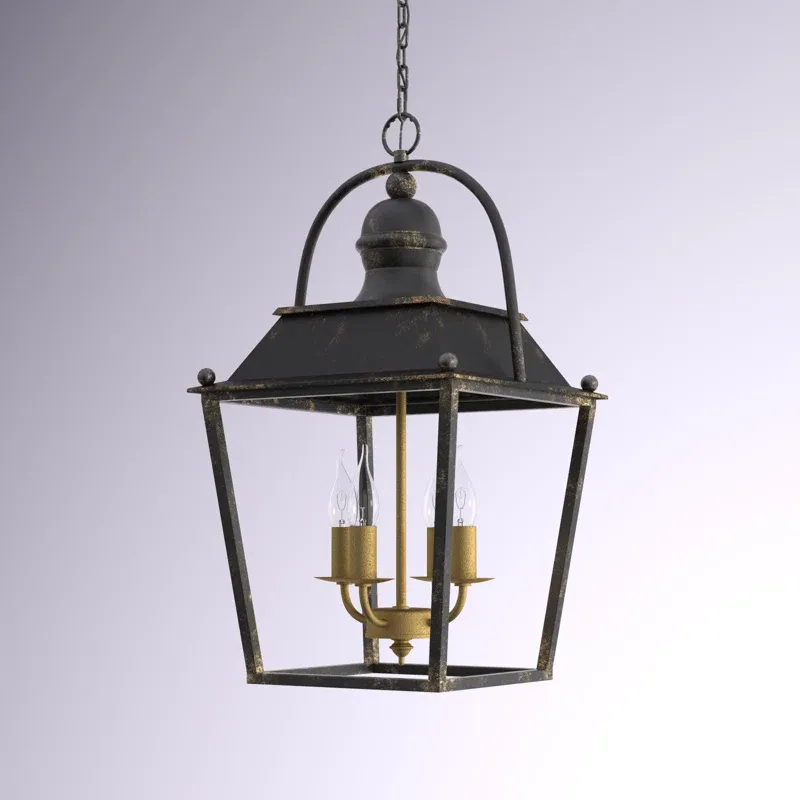 Photo 1 of Alisina 4 light lantern geometric chandelier