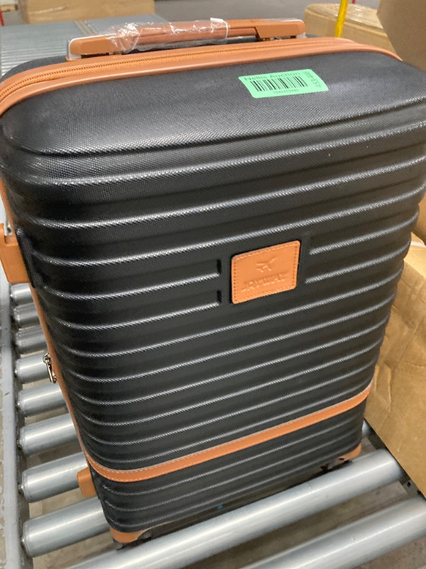 Photo 1 of ***ONLY SUITCASE***   BLACK Joyway 20" Expandable Carry-on Luggage with Spinner Wheels?Hardside 3PCS Set with TSA Lock
