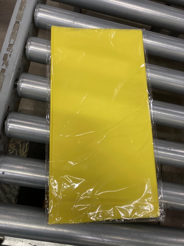 Photo 1 of  Yellow Plastic Tablecloth Disposable Rectangular Table Cloth Table Cover for Parties