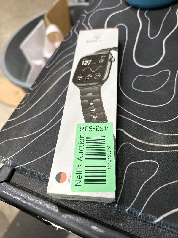 Photo 1 of Bandletic Magnetic Watchband Compatible with Apple Watch Ultra 2 Band 49mm 45mm 46mm 44mm 42mm for Men Women, Silicone Sport Loop Strap Wristbands for iWatch Series 10 9 8 7 SE 2 6 5 4 3, Black/Orange