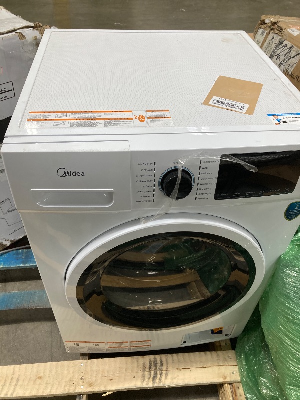 Photo 1 of ***PARTS ONLY***
Midea 24 Inch Washer and Dryer Combo, All in One Washer and Dryer 2.7 cu.ft 26lbs, Ventless Washing Machine, Steam Care, Overnight Dry, 1400 RPM, 16 Cycles Front Load Washer, Full-Automatic, White