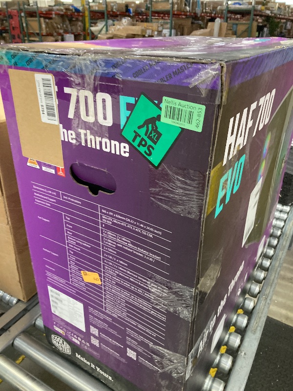 Photo 1 of (*** CRACKED ACRYLIC NO FANS ***)Cooler Master HAF 700 EVO E-ATX High Airflow PC Case, IRIS Customizable LCD .Breathable TG Front Panel, 200mm Sickleflow Fans, 1 x USB 3.2 gen 2 Type C, 4 x USB 3.2 gen 1 (3.0) (H700E-IGNN-S00)