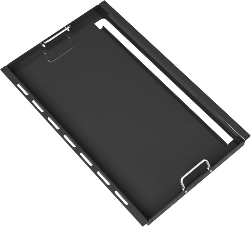 Photo 1 of 6789 Full Size Griddle for Weber GS4 Genesis II 400 Series Gas Grills, Flat Top Grill Griddle Insert with Handles for Weber Genesis II E410 Genesis II LX 440 Series Gas Grill, Carbon steel, Black
