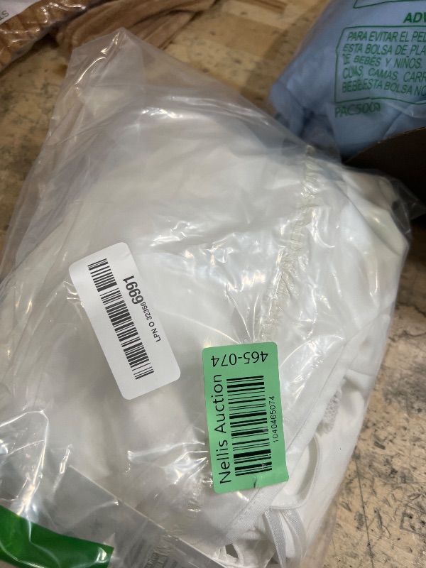 Photo 1 of Women's Tops Short Sleeve Drawstring Tops V Neck Puff Sleeve Hollow Out Dressy Casual Blouse White L