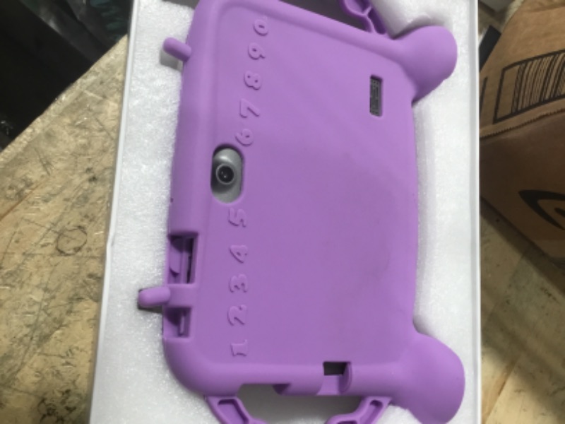 Photo 1 of Kids Tablet, 7 inch Tablet for Kids 2-10, Educational Learning Toddler Tablet Android 11, 3GB RAM+32GB ROM Storage, Google Play YouTube, Baby Girl boy Gift?Purple?