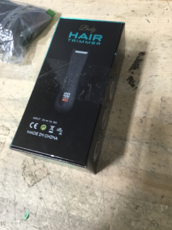 Photo 1 of 7d24hcare Groin Hair Trimmer - Electric Manscape Trimmer for Men, Waterproof Ball Trimmer for Pubic/Body/Groin Grooming with Ceramic Blade, LED Light, Charging Base
