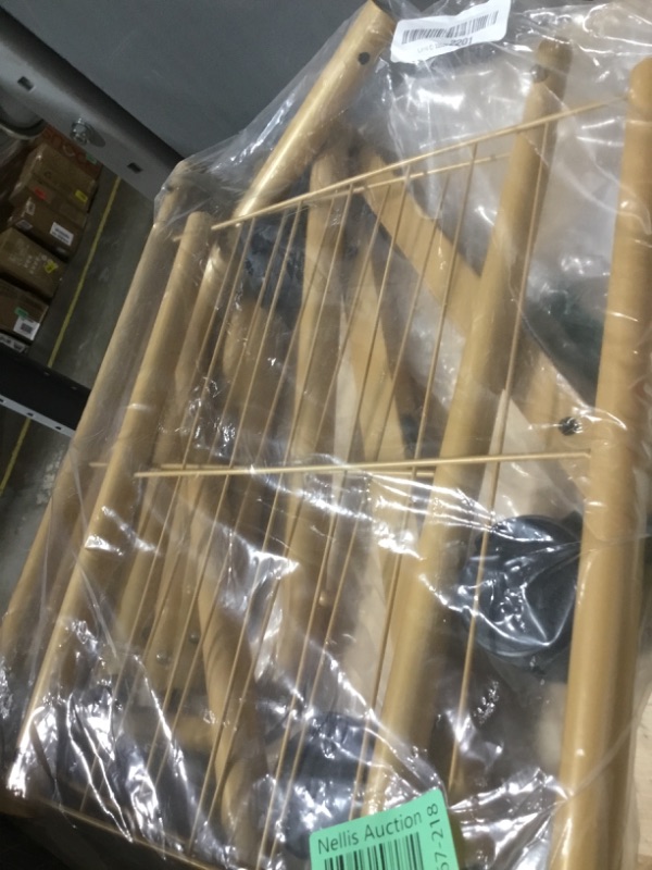 Photo 1 of (Used)(damaged)(parts only) Clothes Rack - Clothing Rack with Storage Mesh Shelf & Casters, Heavy-Duty Metal Clothing Rack 