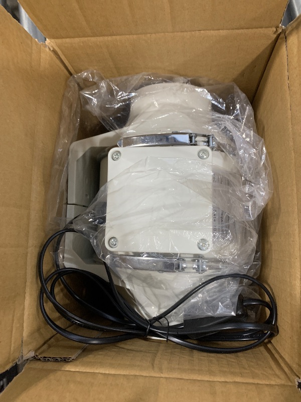 Photo 1 of CAMNWAMN 4 Inch Duct Fan, 50W High Efficiency Inline Exhaust Fan, 280 CFM Duct Intake Fan, Flow Ventilation System Exhaust Air Fan For Duct Vent Bathroom, Kitchen, Grow Tent, Hydroponics