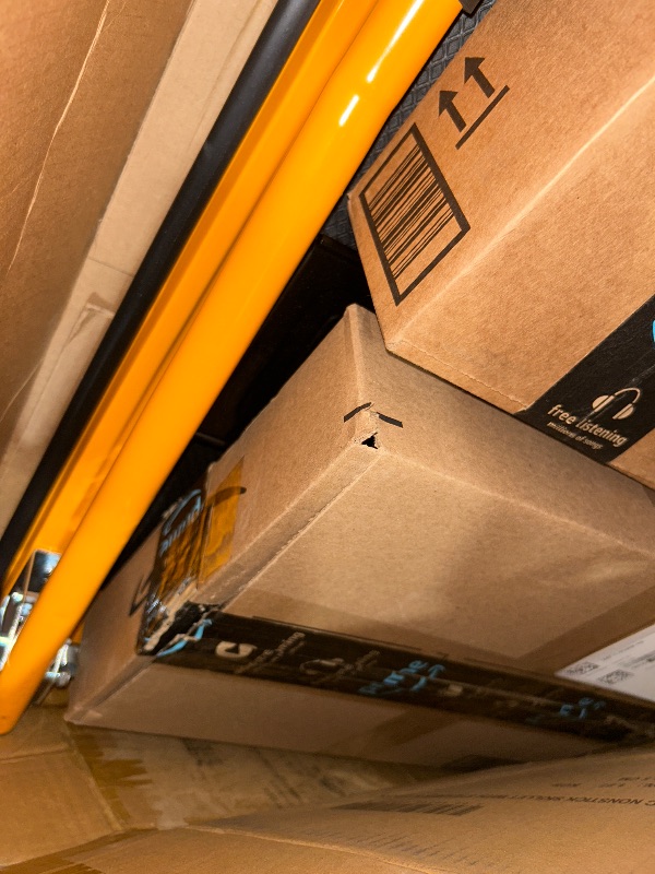 Photo 1 of ***MISSING HARDWARE***Push Cart Dolly by Wellmax, Moving Platform Hand Truck, Foldable for Easy Storage and 360 Degree Swivel Wheels with 660lb Weight Capacity, Yellow Color