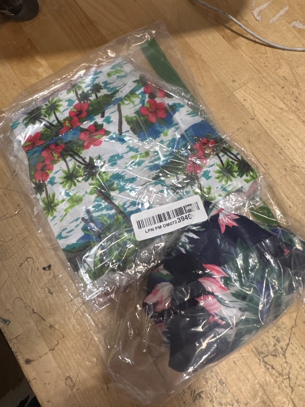Photo 1 of Weewooday 4 Pieces Pet Summer T-Shirts Hawaii Style Floral Pet Dog Shirt Breathable Cool Clothes Beach Seaside Puppy Sweatshirt for Small Puppy(Floral Style,Medium)