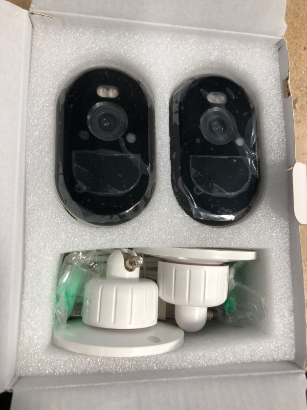 Photo 1 of 2K Security Cameras Wireless Outdoor, WiFi Battery Powered Indoor Camera for Home Security with AI Motion Detection, Spotlight, 2-Way Talk, Siren, IP65, Cloud/SD Storage - 2 Cameras