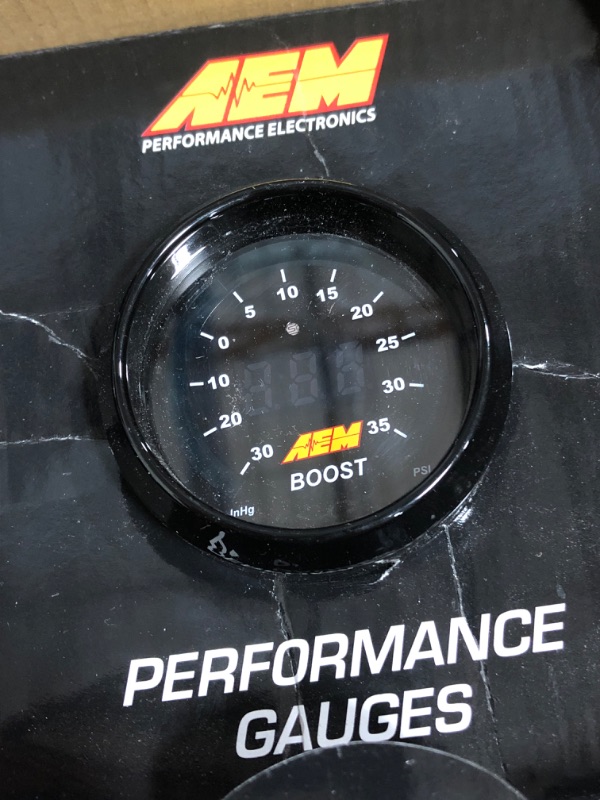 Photo 1 of AEM 30-4406 -30-35 PSI Boost Gauge