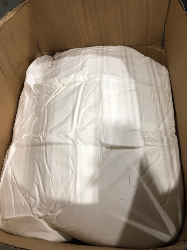 Photo 1 of APSMILE All Season Down Feather Fibers Comforter Oversized Queen/Full Size - Ultra-Soft Down Feather Fibers Duvet Cloud Fluffy Medium Warm Quilt Comforter Insert(98x98, White)