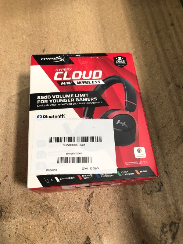Photo 1 of HyperX Cloud Mini Kids Wireless (Black)
