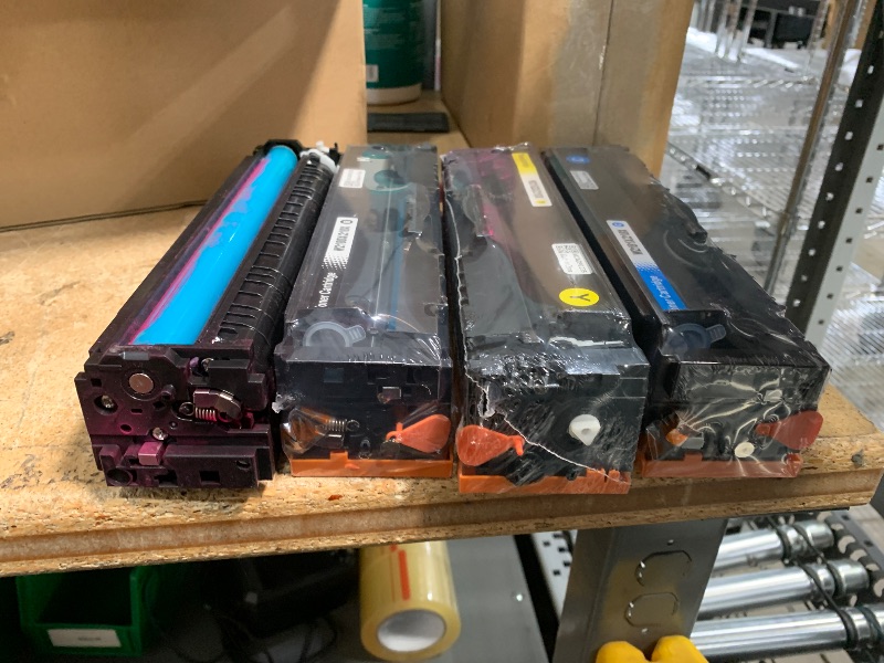 Photo 1 of 1 used*
218X Toner Cartridge (No Chip) Replacement for HP 218X 218A Works with HP Color Laserjet Pro 3201DW MFP 3301FDW 3301SDW Printer (4 Pack, B/C/Y/M)