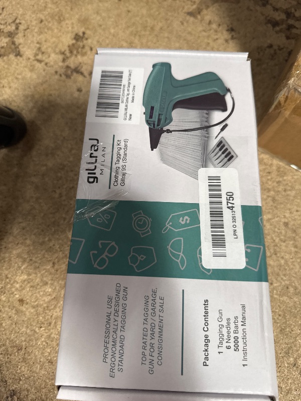 Photo 1 of GILLRAJ® Price Tagging Gun ?Not a Stitch Gun? Jumbo Pack 5000pcs 2" Long Barbs & 6 Needles, Clothing Hang Tag Attacher Gun for Retail Consignment Garage Yard Sale