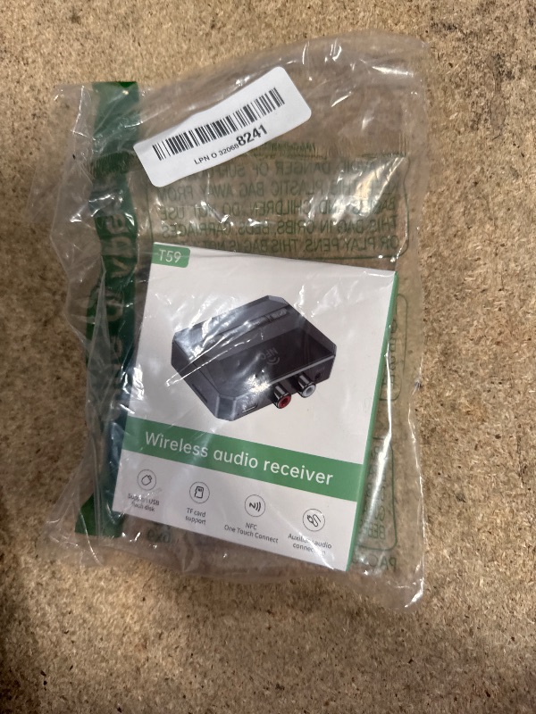 Photo 1 of 5.3 Bluetooth Receiver for Home Stereo, Bluetooth to RCA Adapter, AUX Adapter, RCA Audio Adapter with NFC Function, Support USB Drive and TF Card Music Playback.