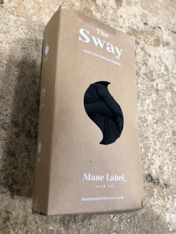 Photo 1 of Hair Curling Ribbon Wrap: The Original Sway Heatless Curling Ribbons | Luxe Velour | Mane Label Hair Co. (Black)