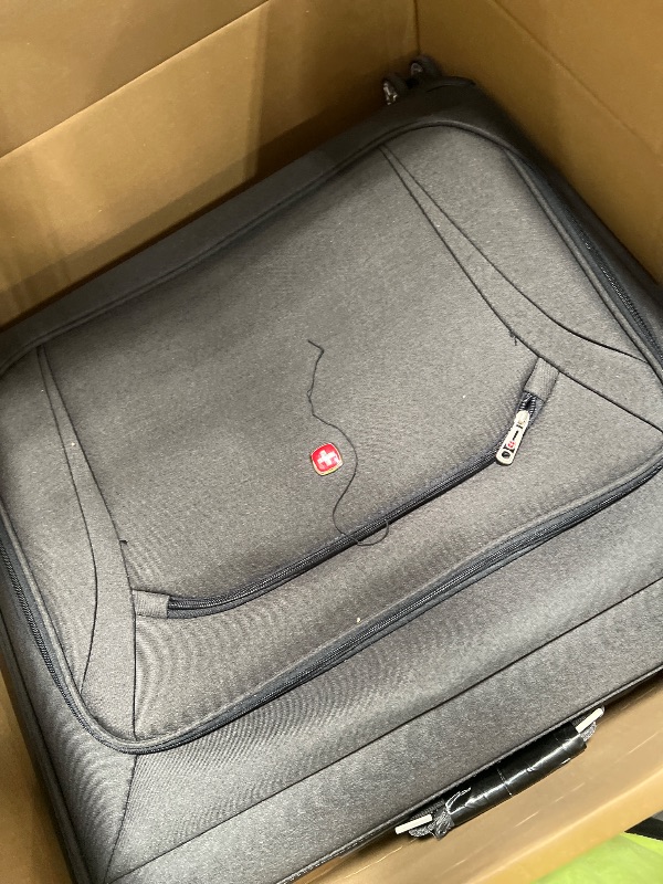 Photo 1 of ***SEE NOTES*** 
SwissGear 7895 Premium Rolling Garment Bag, Heather Grey, 24" Spinner Edition