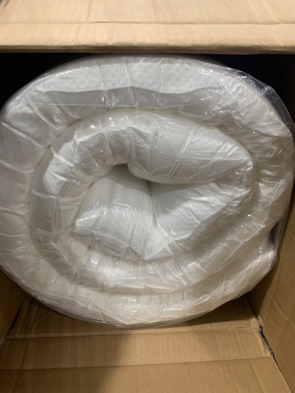 Photo 1 of (No packaging) CISTNY 3 Inch Cooling Memory Foam Mattress Topper California King, High Density Foam Bed Topper with Washable Removable Bamboo Cover, Organic, Hypoallergenic, Oeko-TEX Cal King Mattress Topper