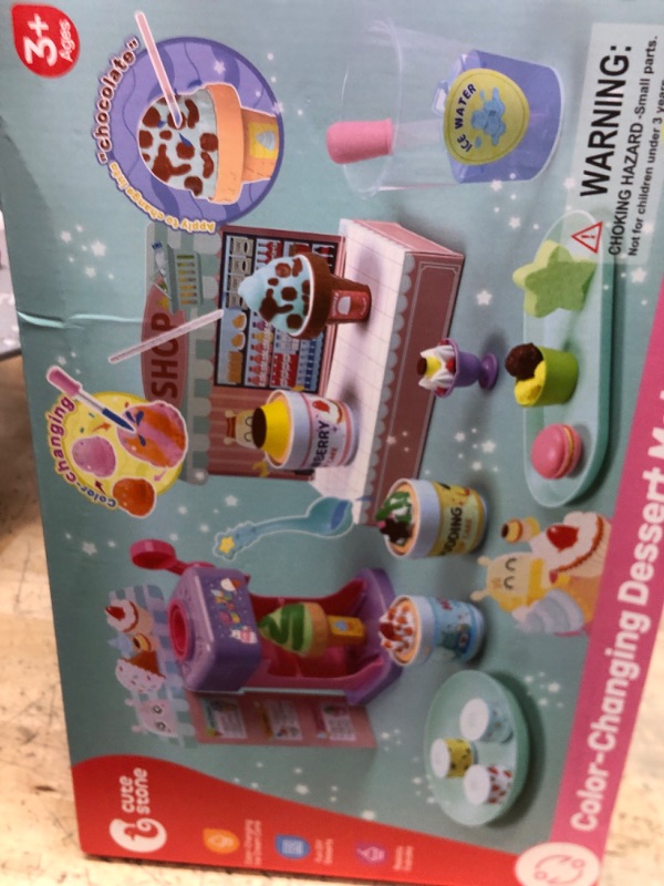 Photo 1 of CUTE STONE Color Changing Ice Cream Play Set, Tea Party Set for Little Girls with Toy Ice Cream, Play Desserts, Play Food and Accessories?Kids Kitchen Pretend Play for Girls Boys