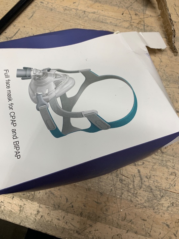 Photo 1 of TMS Comfort Series Nasal CPAP Mask Full Face - Reusable CPAP Supplies - Covers Nose and Mouth - Includes Headgear, Frame, Elbows and Full Face Mask Cushion