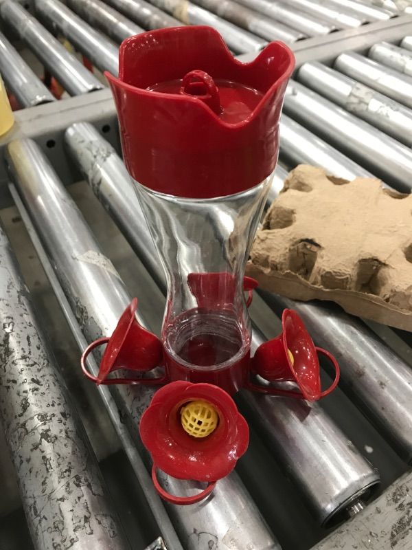 Photo 1 of 32 oz Outdoor Garden Décor Hummingbird Feeder