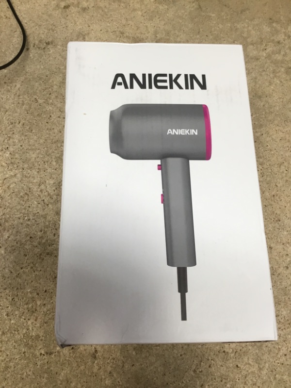 Photo 1 of ANIEKIN Hair Dryer, 1875 Watts Fast Drying Blow Dryer with Diffuser and Concentrator, Compact Lightweight Hair Dryer for Women and Men