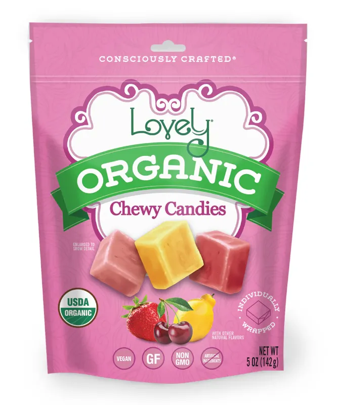 Photo 1 of  BB: 05/ 2025 Lovely Organic Fruit Chews, 142 GR