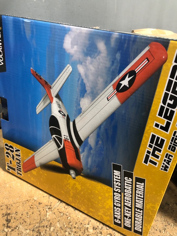 Photo 1 of **BROKEN PROPELLER**
VOLANTEXRC RC Plane for Beginners, 4CH WWII RC Airplane T28 Trojan with Aileron, 2.4Ghz Remote Control Plane with Xpilot Self Righting&One Key Aerobatic for Adults (761-9 RTF)