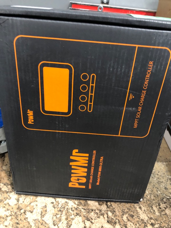 Photo 1 of PowMr MPPT 60A Solar Charge Controller 12V/24V/36V/48V Auto, Support up to 12 Solar Controller in Parallel, Charging Current Can be Set in Range of 2~60A?Parallel Version?