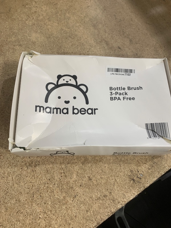 Photo 1 of Amazon Brand - Mama Bear Bottle Brush (Pack of 3), White