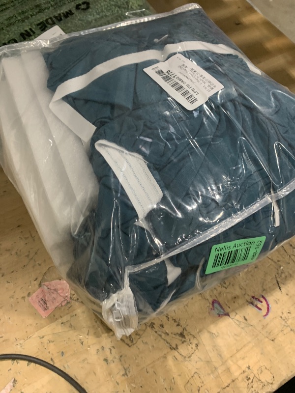 Photo 1 of BT.WA Couch Cover L Shape Sectional Sofa Cover 2-Piece Soft Stretch Sofa Slipcover Furniture Protector Couch Slipcover with 2Pcs Pillowcases (Sofa 3 Seater + 3 Seater, Teal)