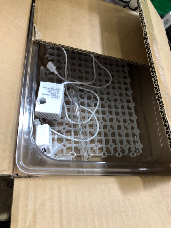 Photo 1 of Parrot Bathtub Bird Automatic Bath Shower with Water Pressure Controller and Double Tube Contains USB and Power Plug for Medium Birds African Grey Amazon Conure Parakeet Cockatiel Lovebird