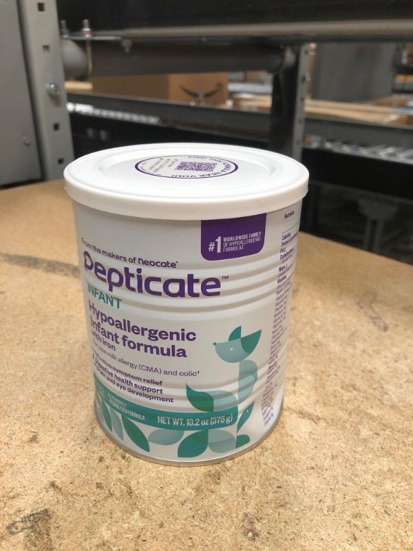 Photo 1 of *3/25/2025* Pepticate Baby Formula, Hypoallergenic Powdered Infant Formula for Cow Milk Allergy, with Omega 3 DHA, ARA, Iron & Prebiotics, 13.2oz