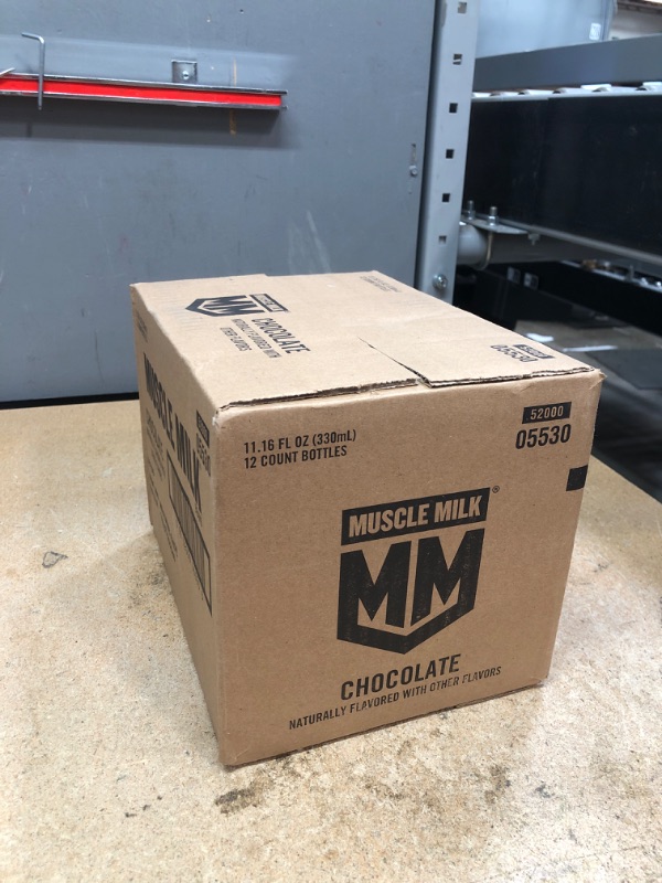 Photo 1 of *3/25/2025* Muscle Milk Plant Based Protein Shake, Chocolate, 11.16 Fl Oz (Pack of 12)