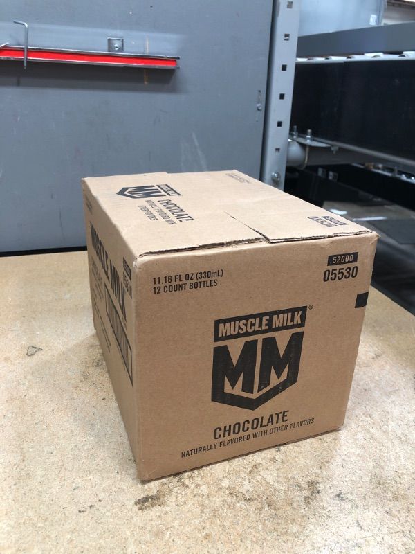 Photo 1 of *3/25/2025* Muscle Milk Plant Based Protein Shake, Chocolate, 11.16 Fl Oz (Pack of 12)