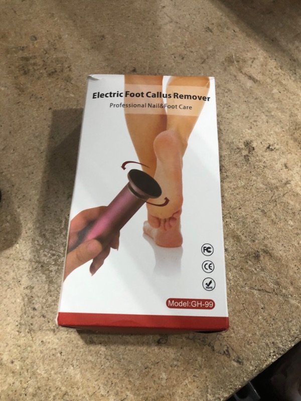 Photo 1 of HayZBao Electric Foot File - Callus Remover for Feet,Adjustable Speed Foot File with 60 Pcs Sandpaper Discs,Professional Pedicure Tool for Dead Skin and Calluses - Matte Purple