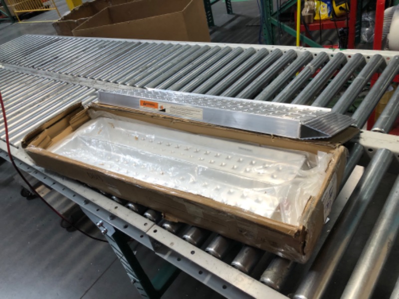 Photo 1 of Aluminum Shed Ramps 39x12inch, gardhom 2PC Riding Mower Ramps 1500lbs Capacity for Curb Steps Stairs Dirt Bike Motorcycle Lawn Mower Snow Blower Loading Ramps