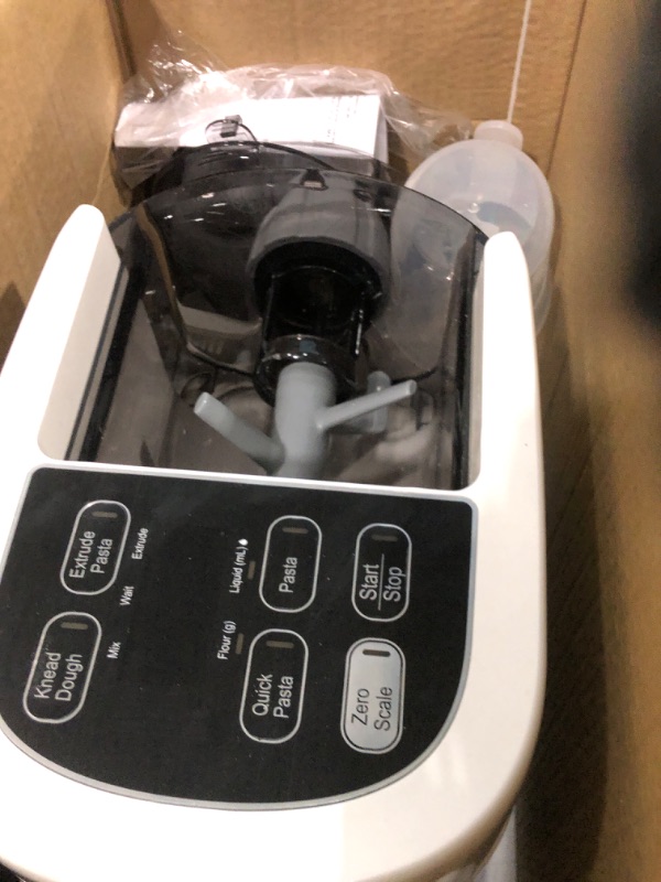 Photo 1 of ***USED - UNABLE TO TEST***
Hamilton Beach Electric Pasta Maker & Noodle Machine with 7 Molds for Spaghetti & Fettucine and More, Makes 2-3 Servings in 15 Minutes, White (86650)