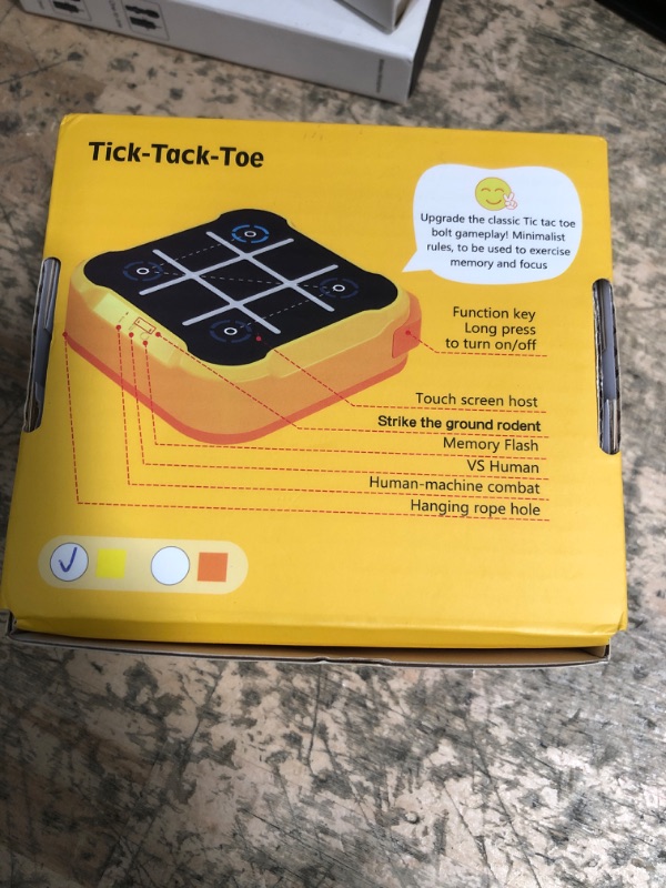 Photo 1 of COUOMOXA Tic Tac Toe Games for Kids: 3-in-1 Sensory Handheld Puzzle Console for 6 7 8 9 10 11 12 Years Old - Portable Travel Game Gift - Electronic Toy for Boys and Girls Ages 6-12