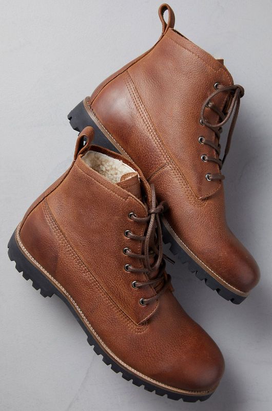 Photo 1 of (reference image) Men Fur Coated Boots for Winter Tan, 10 W US