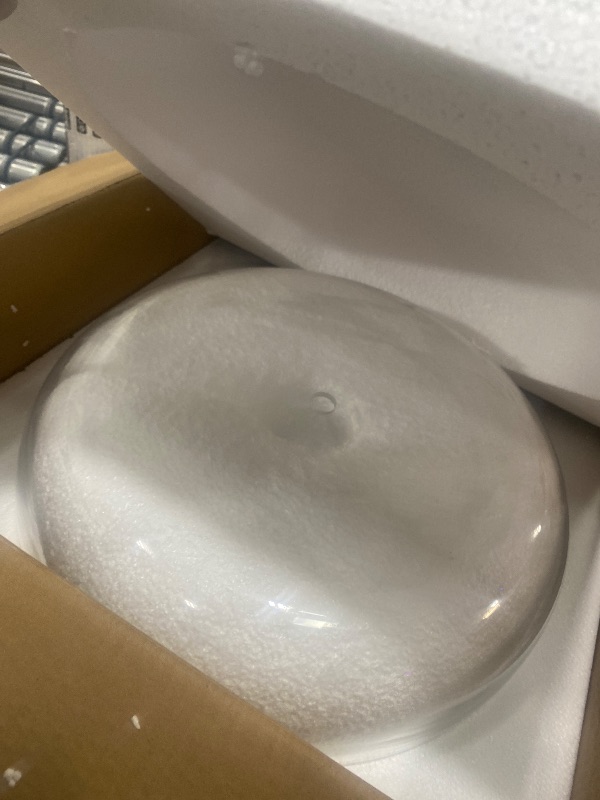 Photo 1 of Luminzone 16 Inch Flush Mount Ceiling Light with Clear Glass Shade, 3-Light Indoor Outdoor Farmhouse Lighting Flush Mount Lights for Kitchen Bedroom Porch Living Dining Room(Large)