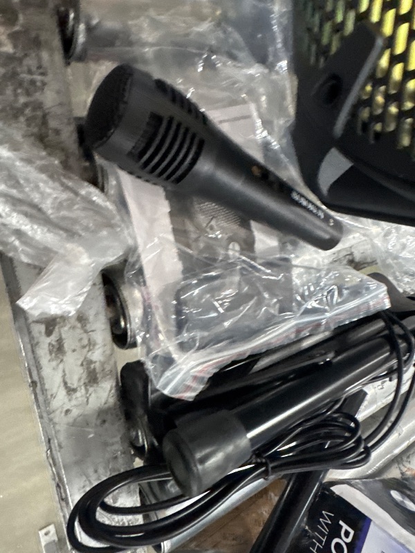 Photo 1 of *SOUNDS WEIRD WHEN LOUDER/POWERS ON* Audiobox ABX-82S Portable 8" PA Speaker with Stand, WaveSync™ Technology, Bluetooth, LED Lights, 1100W - Includes Microphone & USB Cable