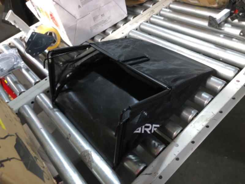 Photo 1 of ***MAJOR DAMAGE - REAR FLAP DAMAGED - REAR WHEELS BROKEN OFF - SEE PICTURES - UNABLE TO TEST***
GreenSweep V2 - Artificial Grass Electric Sweeper Rake Vacuum 45L Collection Bag,5 Adjustable Heights, Foldable Handle