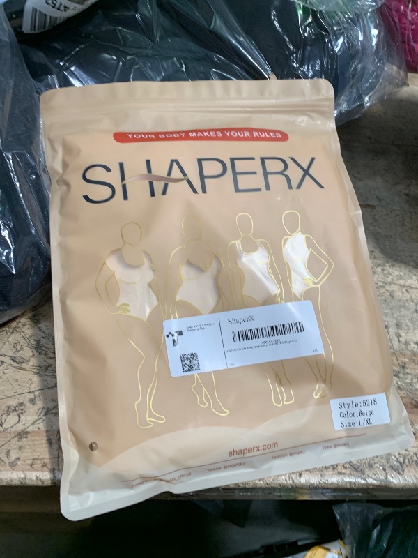 Photo 1 of SHAPERX Women's Shapewear Bodysuit Tummy Control Body Shaper Seamless Sculpting Snatched Waist Body Suit?SZ5218-2-Beige-L/XL